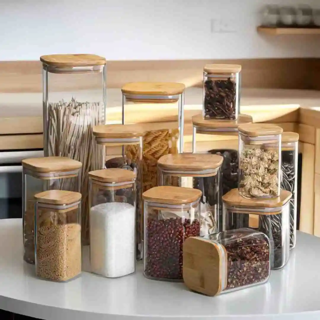 	 glass containers for pulses