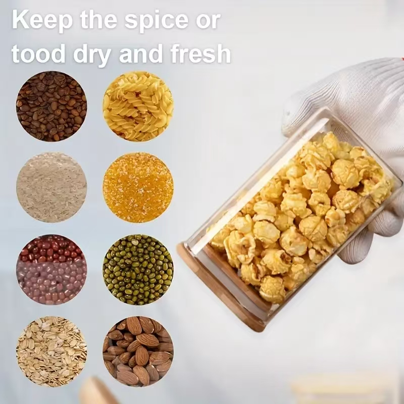 	 glass containers for pulses