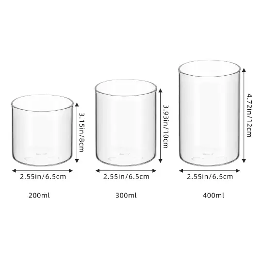 Borosilicate glass candlestick