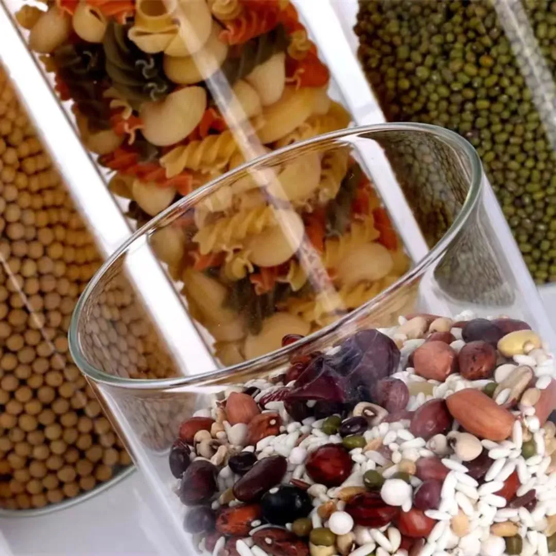 Premium Glass and Wood Spice Jars