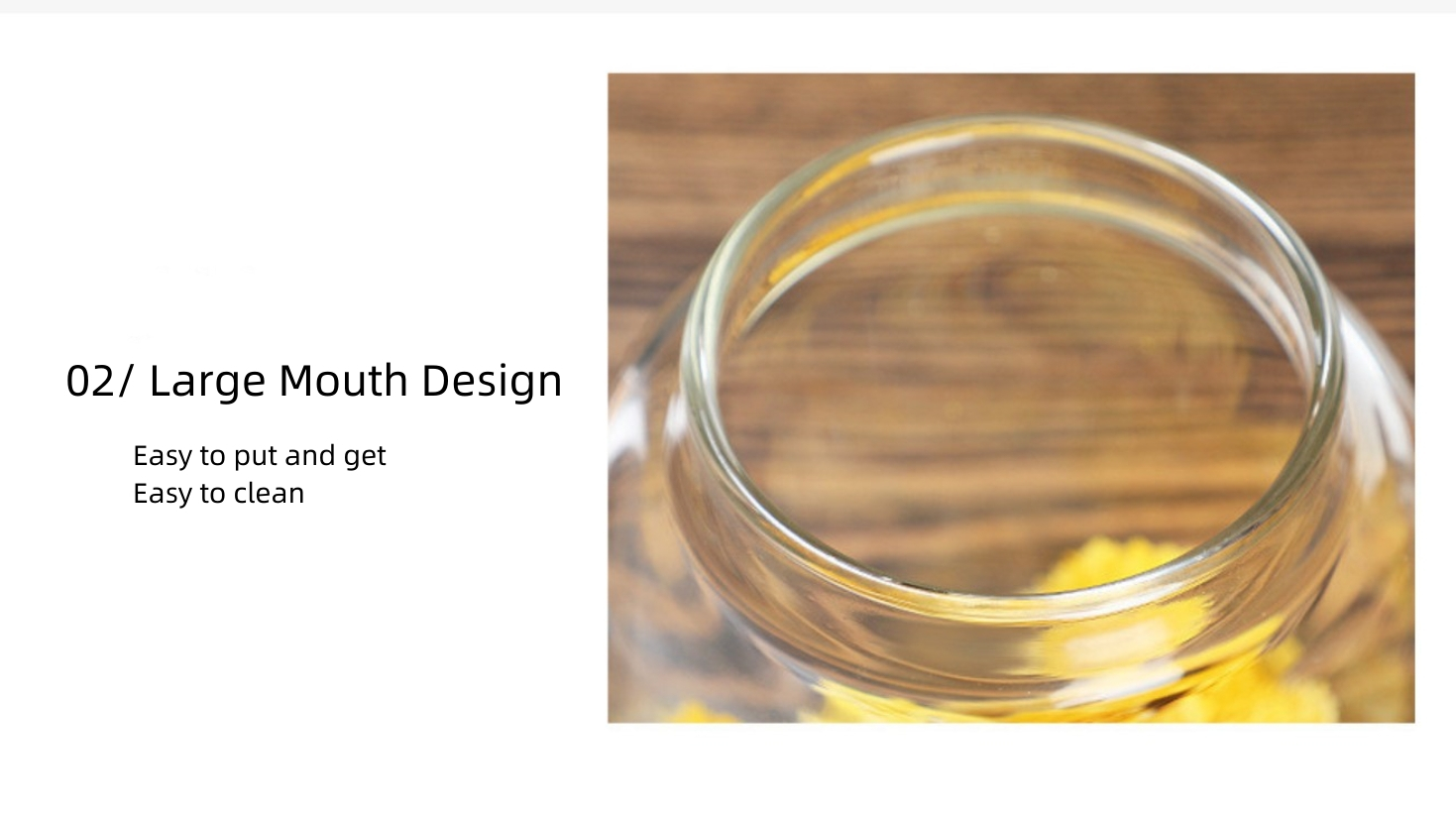 Wide Glass Jar with Lid