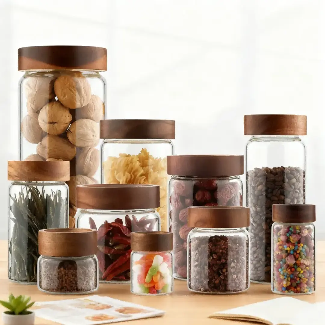 Premium Glass Jar Set with Lid