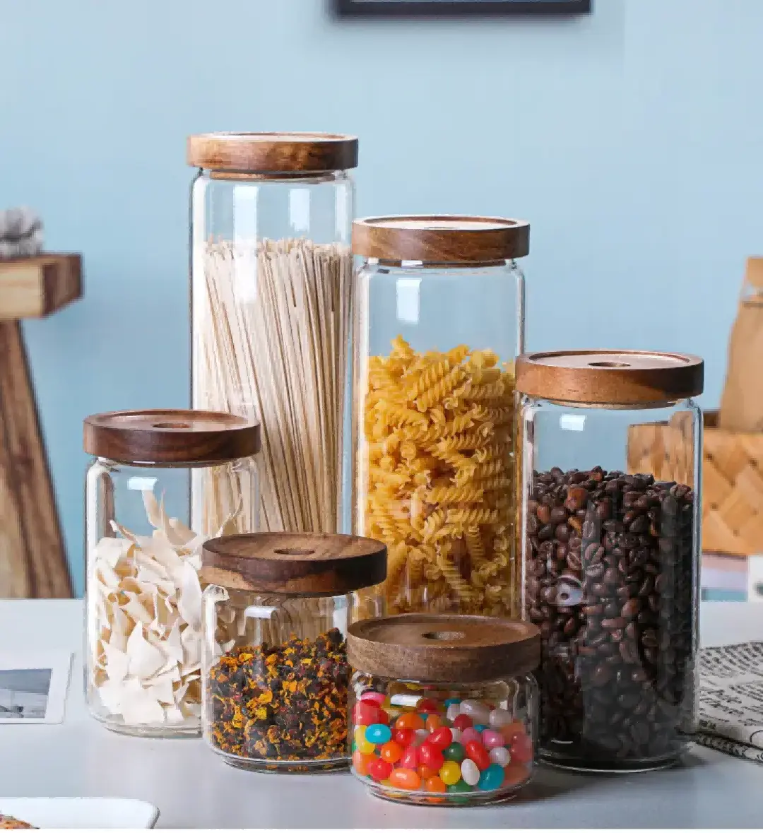 glass spice storage containers