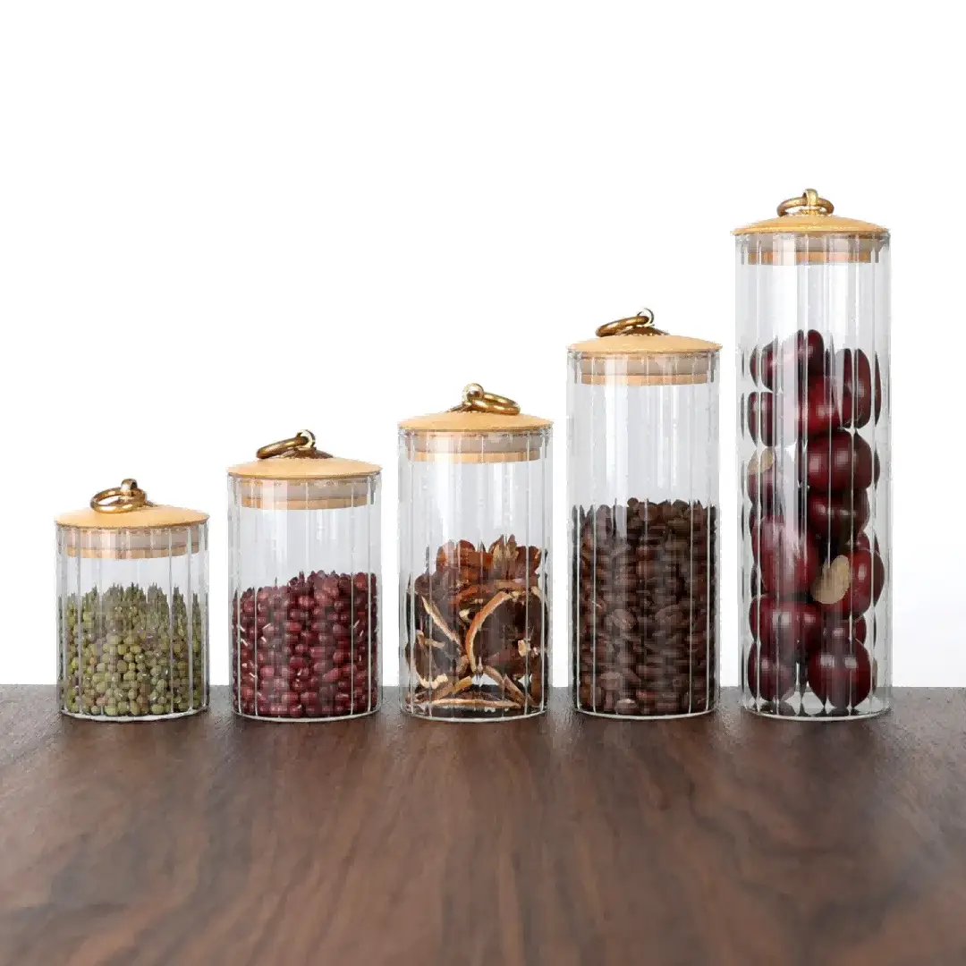 Clear Glass Canister Set 