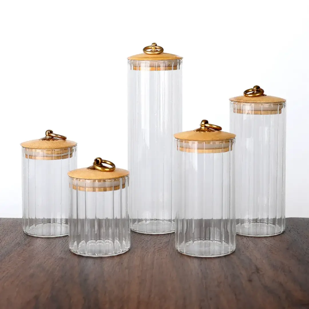 Clear Glass Canister Set Clear Glass Canister Set