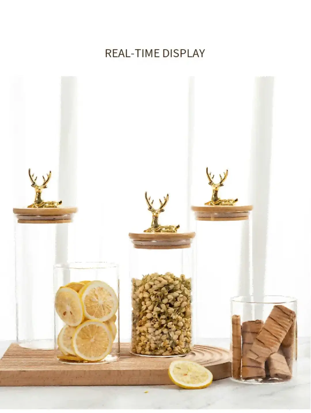 	 glass containers for nuts