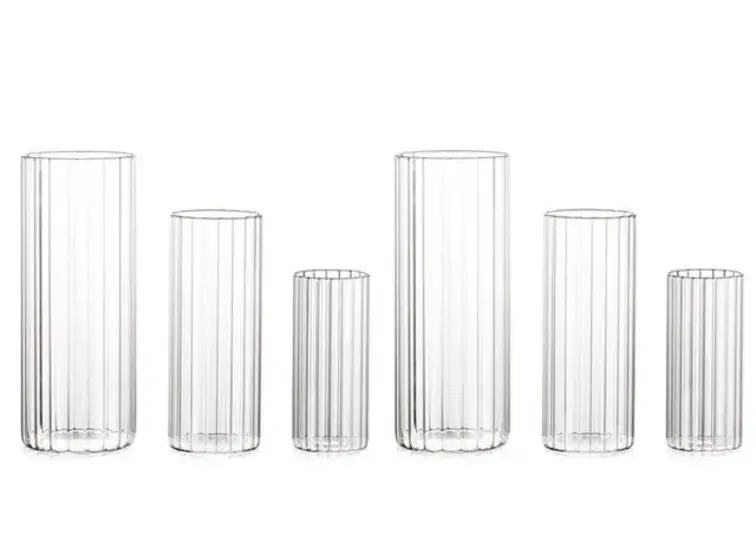 Glass candle bases Glass candle bases