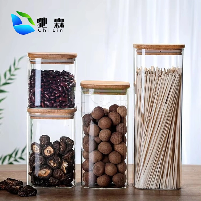 Glasbehälter fir Nëss